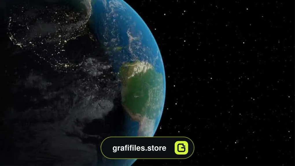 فوتیج کره زمین Earth Animation