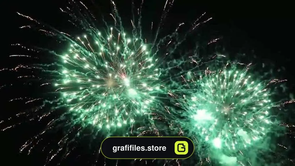 فوتیج آتش بازی Fireworks Exploding