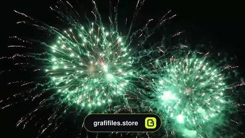 فوتیج آتش بازی Fireworks Exploding