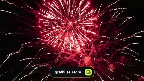 فوتیج آتش بازی Fireworks