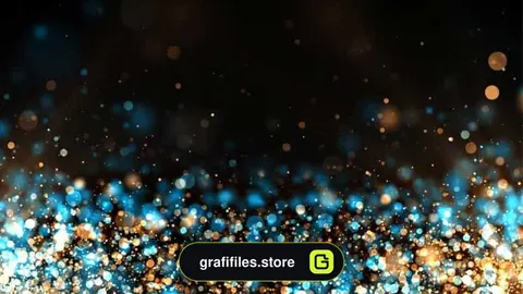 بک گراند موشن گرافیک پارتیکل Glitter Particles Background