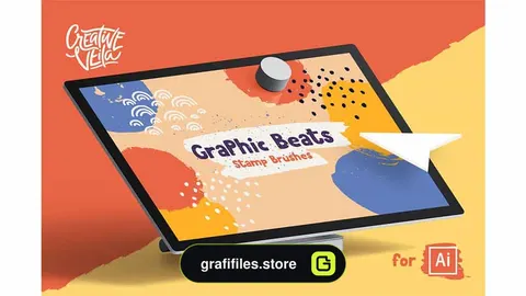 براش ایلوستریتور Graphic Beats: Illustrator Brushes