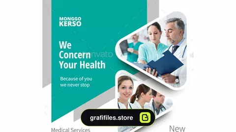 فایل لایه باز تراکت درمانگاه