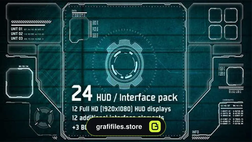 فوتیج موشن گرافیک Hi-Tech HUD / Interface Pack