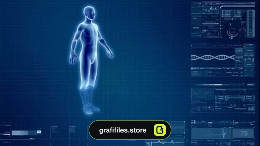 فوتیج موشن گرافیک Hi-tech Interface