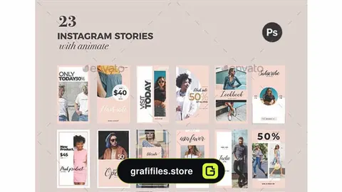 فایل لایه باز استوری اینستاگرام Instagram Story Templates