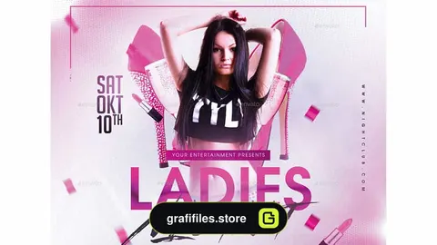 فایل لایه باز بنر Ladies Night 2