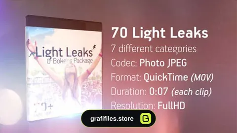 فوتیج موشن گرافیک Light Leaks & Bokehs Package