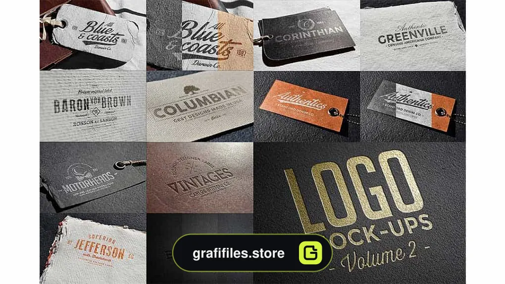 موکاپ لوگو Logo Mock-ups Vol.2