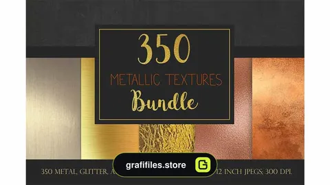 تکسچر فلز Metallic textures bundle