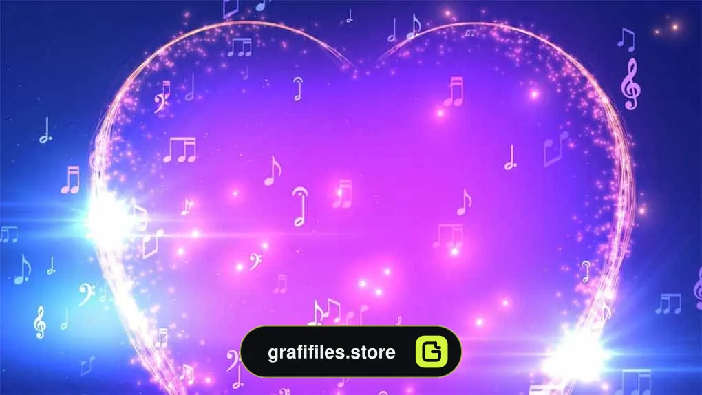 فوتیج قلب موزیکال