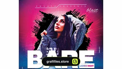فایل لایه باز بنر Night Club Flyer Template 2