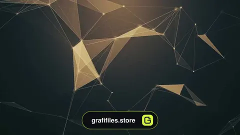 بک گراند موشن گرافیک شبکه Sepia Plexus Background