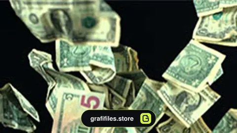 فوتیج حرکت آهسته ریختن پول