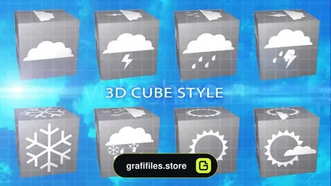 آیکون هواشناسی Weather Broadcast Icons
