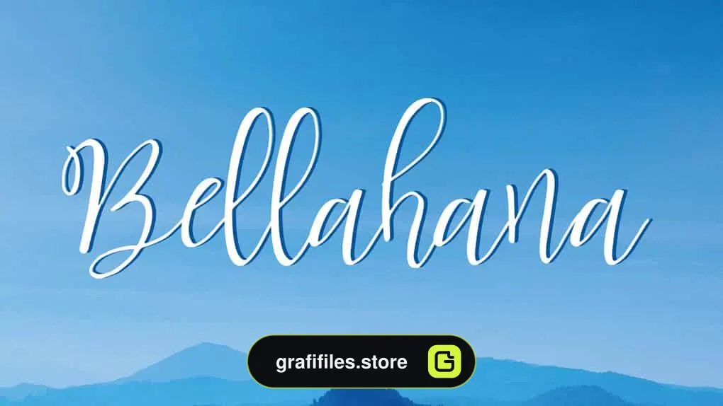 فونت انگلیسی Bellahana