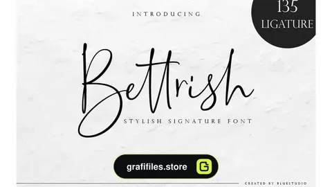 فونت انگلیسی امضا Bettrish