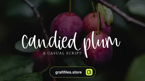 فونت انگلیسی Candied Plum