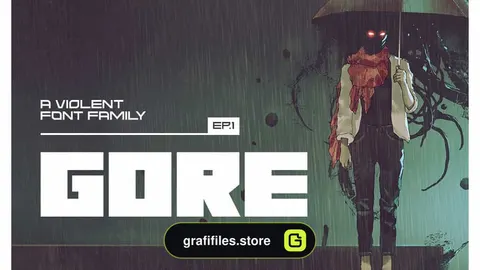 فونت انگلیسی Gore