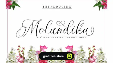 فونت انگلیسی گرافیکی Molandika