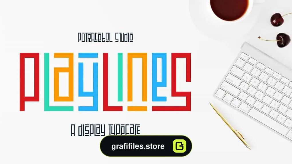 فونت انگلیسی گرافیکی Playlines