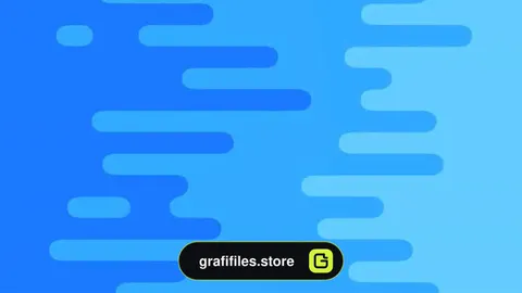 بک گراند موشن گرافیک Blue Curved Bars Loop