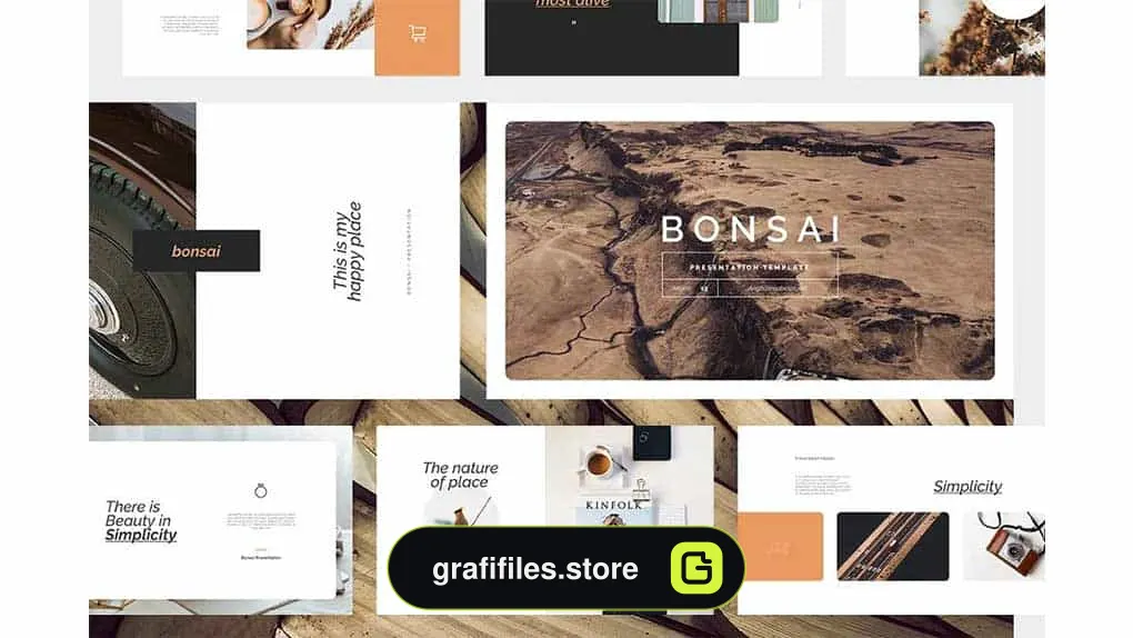 قالب پاورپوینت Bonsai PowerPoint Template