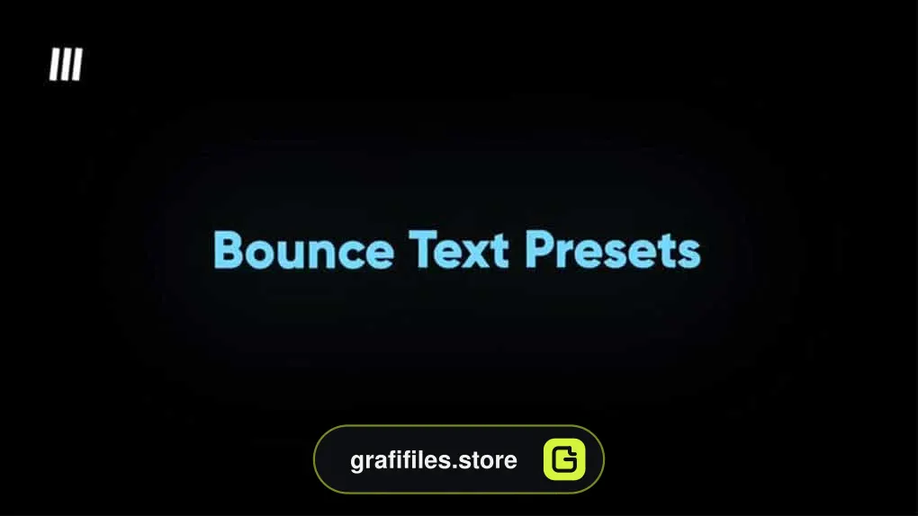 پریست متن فاینال کات پرو Bounce Text Animations