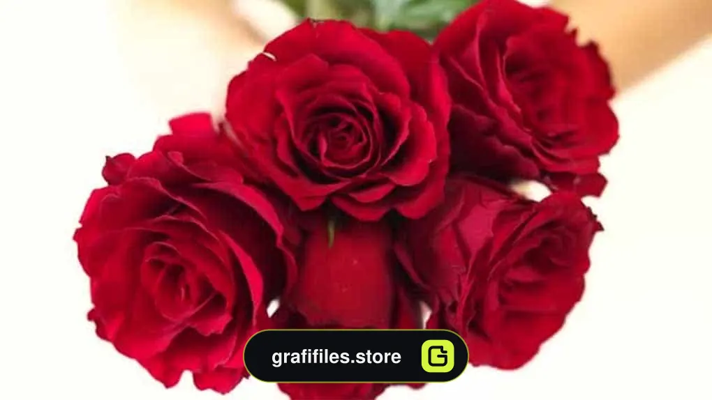 فوتیج دسته گل رز