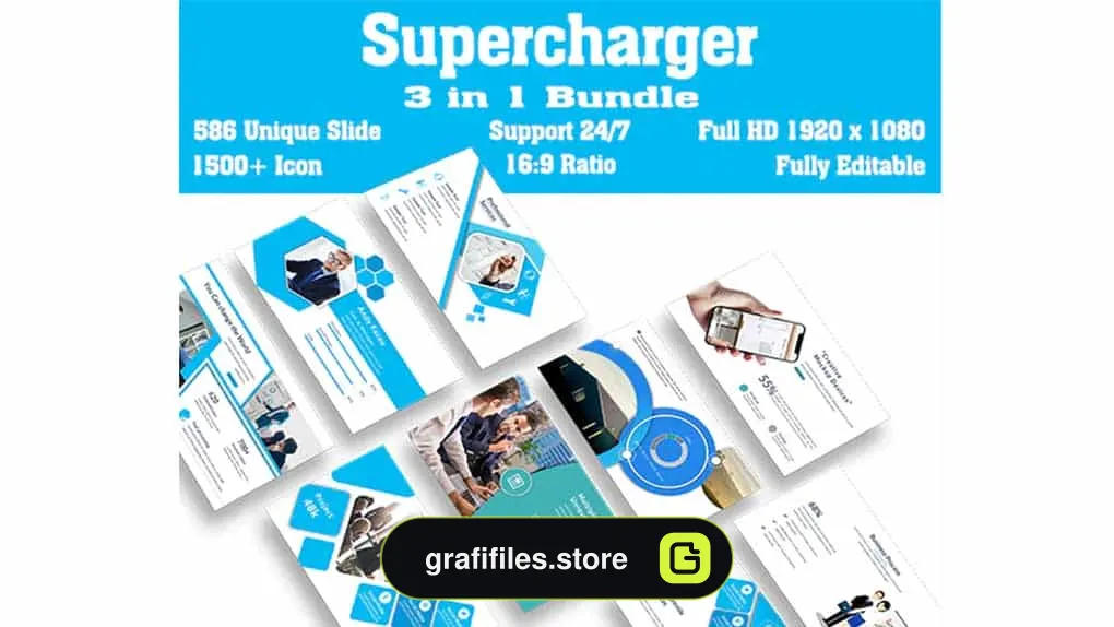 قالب پاورپوینت Bundle Business Supercharger 3 in 1