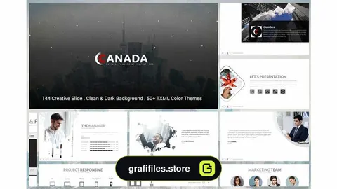 قالب پاورپوینت Canada Powerpoint Template