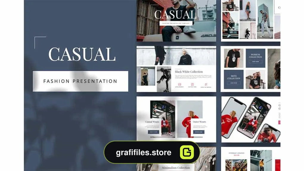 قالب کینوت Casual – Fashion Keynote Template
