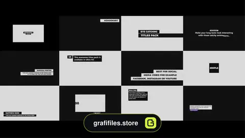 پروژه آماده فاینال کات پرو تایتل Catchy Titles