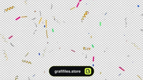 فوتیج کاغذ رنگی Confetti Pack
