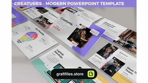 قالب پاورپوینت Creature – Modern Powerpoint Template