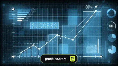 فوتیج نمودار دیجیتال
