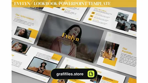 قالب پاورپوینت Evelyn – Lookbook Powerpoint Template