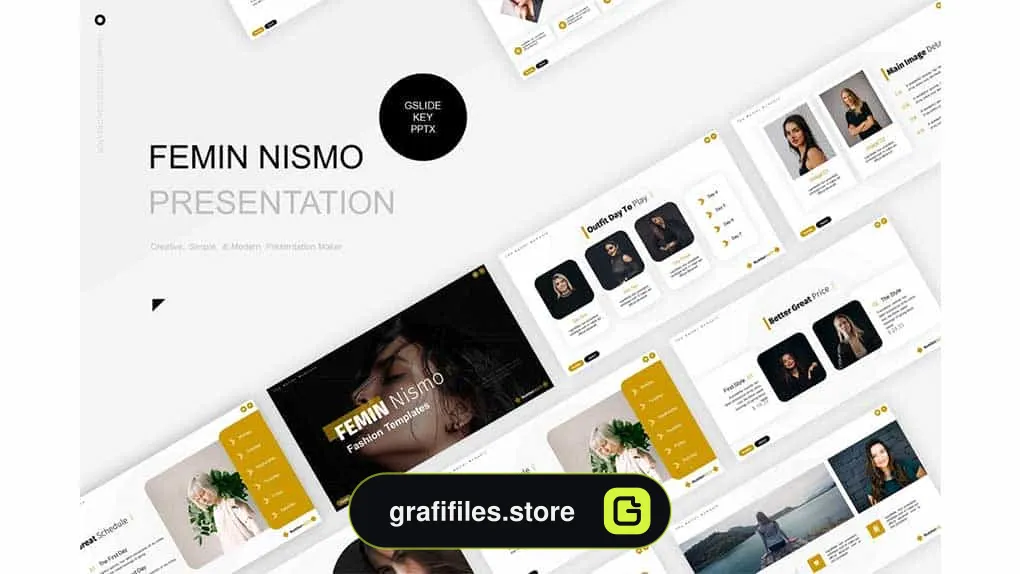 قالب پاورپوینت Femin Nismo Presentation Template