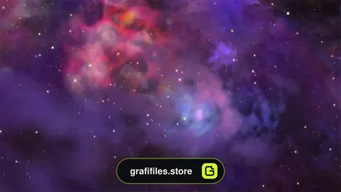 فوتیج Flying Through Outer Space