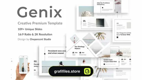 قالب پاورپوینت Genix Creative Powerpoint Template