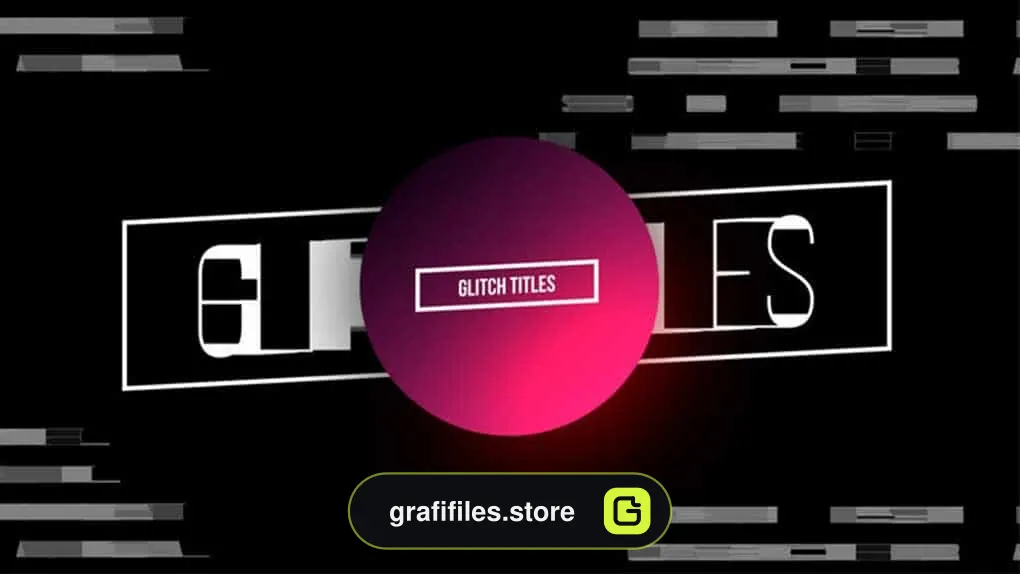 پروژه فاینال کات پرو تایتل پارازیت Glitch Titles