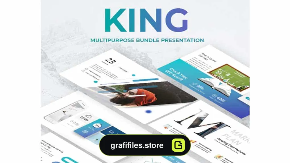 قالب پاورپوینت King Business Powerpoint Template