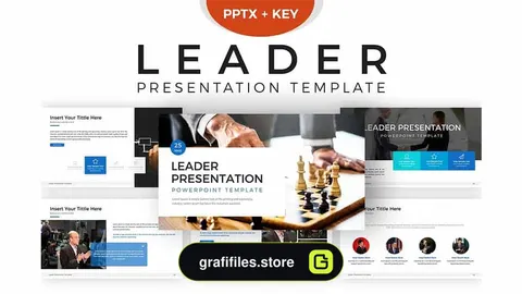 قالب پاورپوینت Leader Powerpoint Template