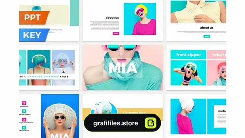 قالب پاورپوینت و کینوت Mia Presentation Template