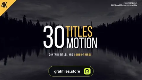 پروژه فاینال کات پرو تایتل Motion Titles