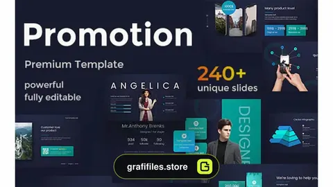 قالب پاورپوینت Promotion Creative Powerpoint Template