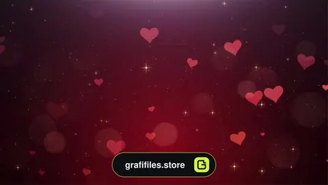 بک گراند موشن گرافیک قلب Romantic Background