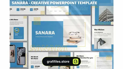 قالب پاورپوینت Sanara – Creative Powerpoint Template