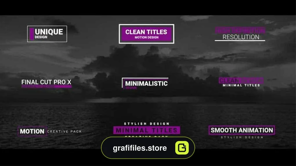 پروژه فاینال کات پرو تایتل Smooth Titles