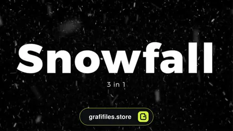 فوتیج بارش برف Snowfall 3 in 1